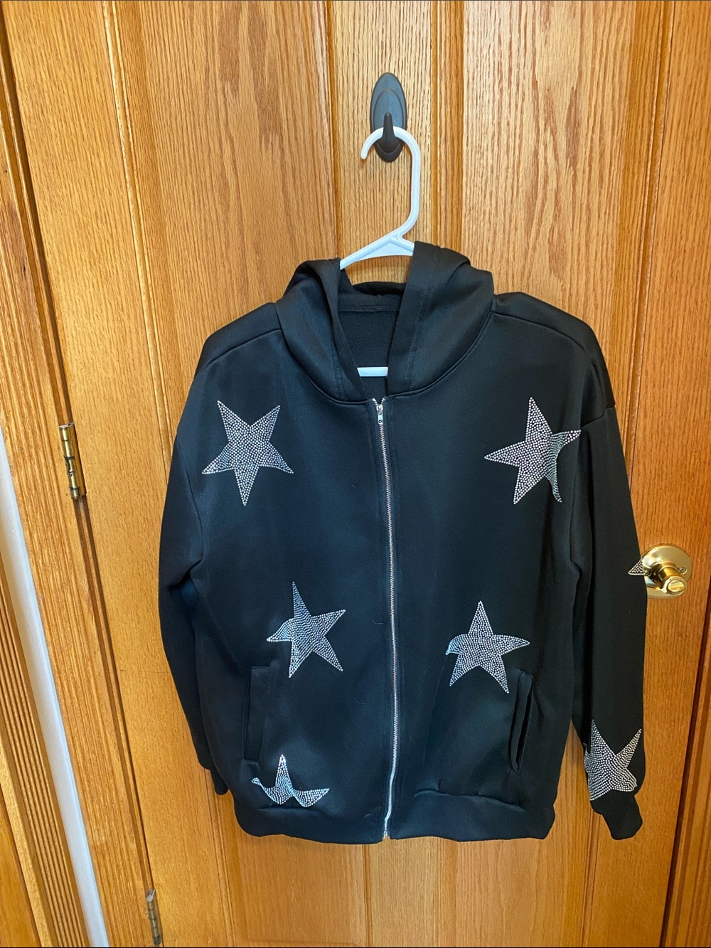 Star Studded Zip Hoodie
Large